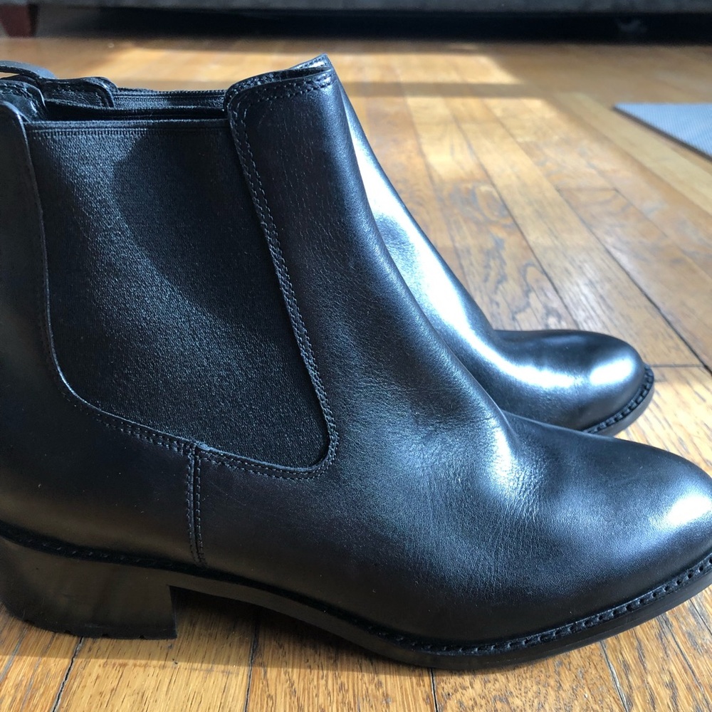 Cole Haan Size 8 Black Booties Great Condition Worn Once- Small Scratch On Heel
